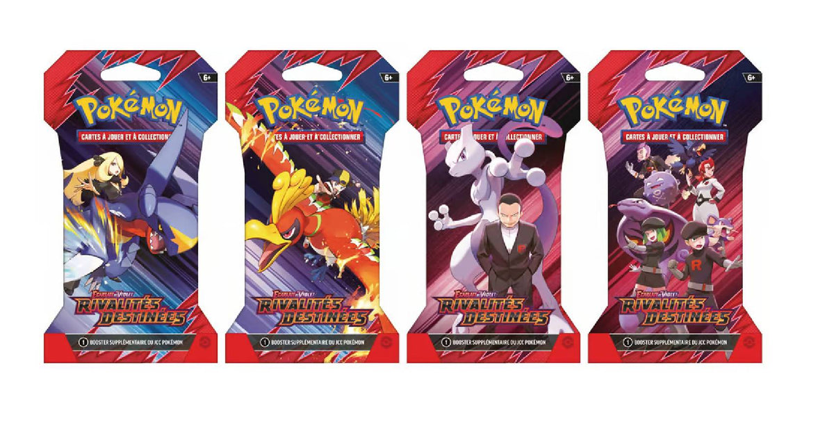 Arset 4 booster - Pokémon Écarlate et Violet - EV10 Rivalités Destinées